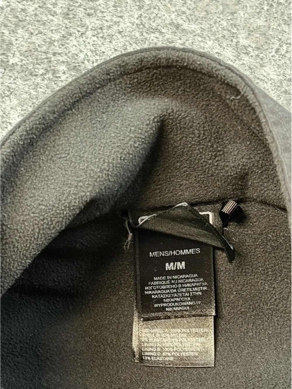 North Face Men’s Windstopper Fleece Soft Shell Jacket Medium Green Black